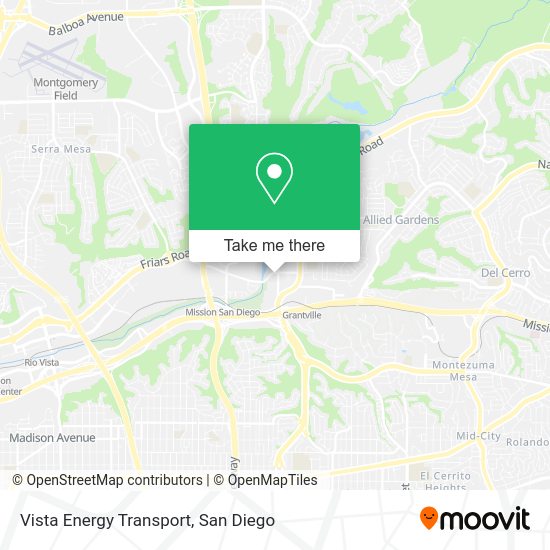 Vista Energy Transport map