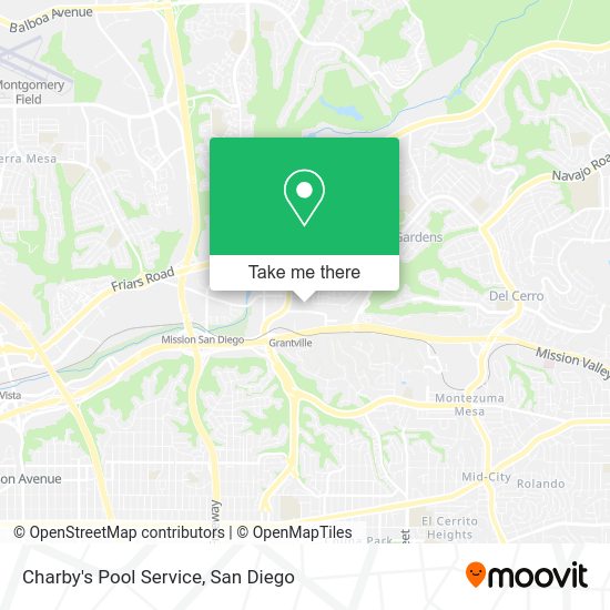 Charby's Pool Service map
