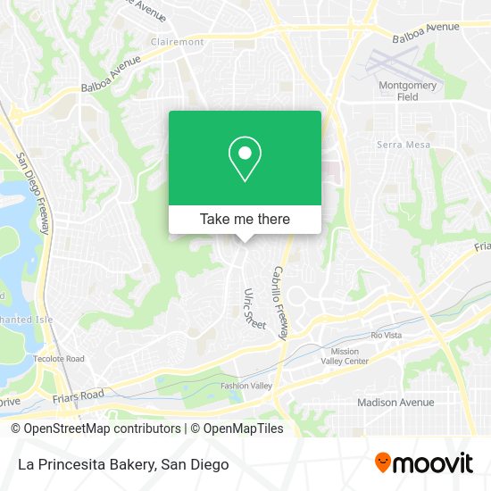 Mapa de La Princesita Bakery