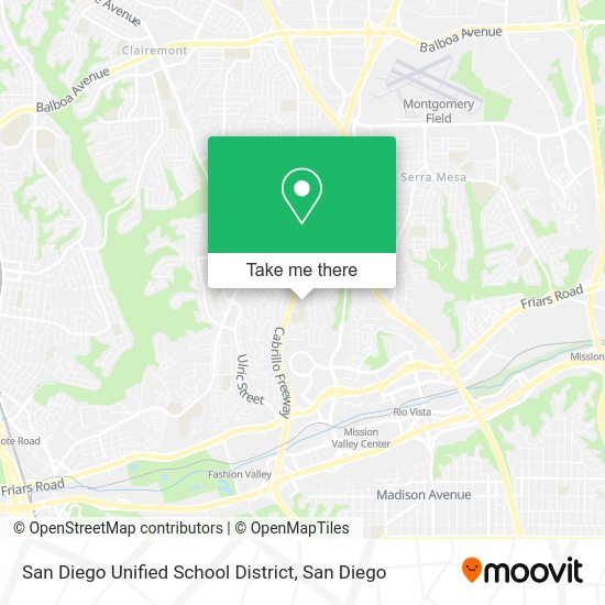 San Diego Unified School District map