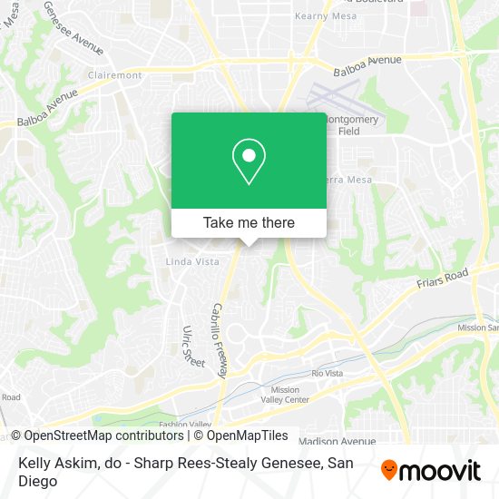 Kelly Askim, do - Sharp Rees-Stealy Genesee map