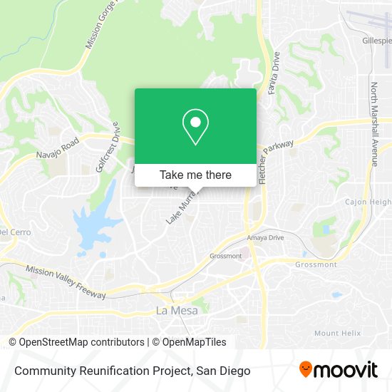 Community Reunification Project map