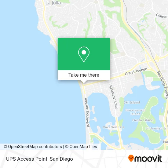 UPS Access Point map