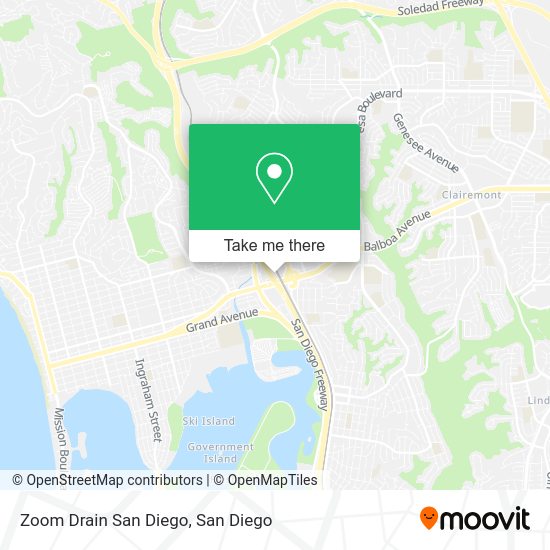 Mapa de Zoom Drain San Diego