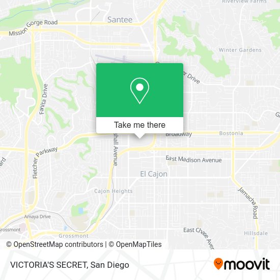 VICTORIA'S SECRET map