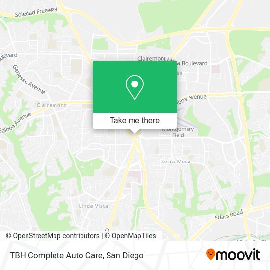 TBH Complete Auto Care map