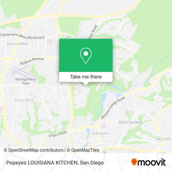 Popeyes LOUISIANA KITCHEN map