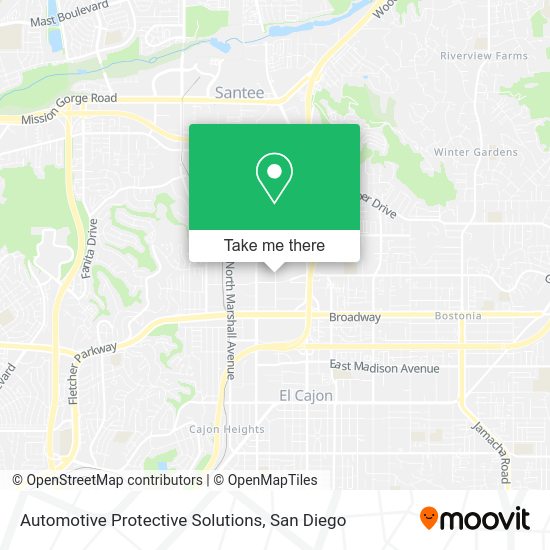 Automotive Protective Solutions map