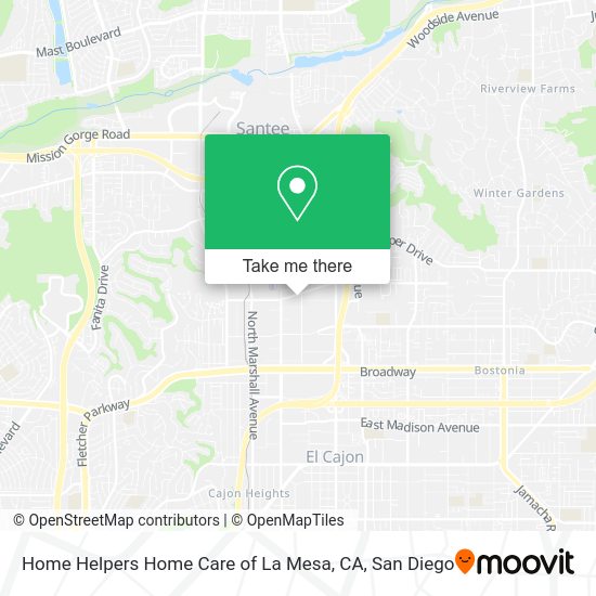 Home Helpers Home Care of La Mesa, CA map