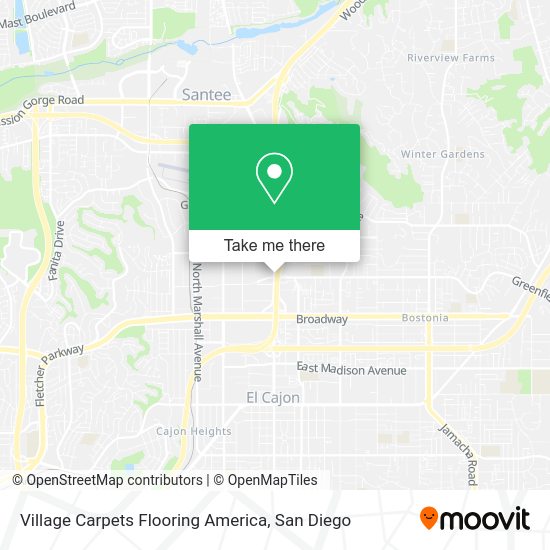 Village Carpets Flooring America map
