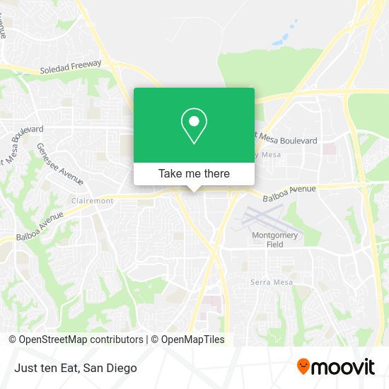 Mapa de Just ten Eat