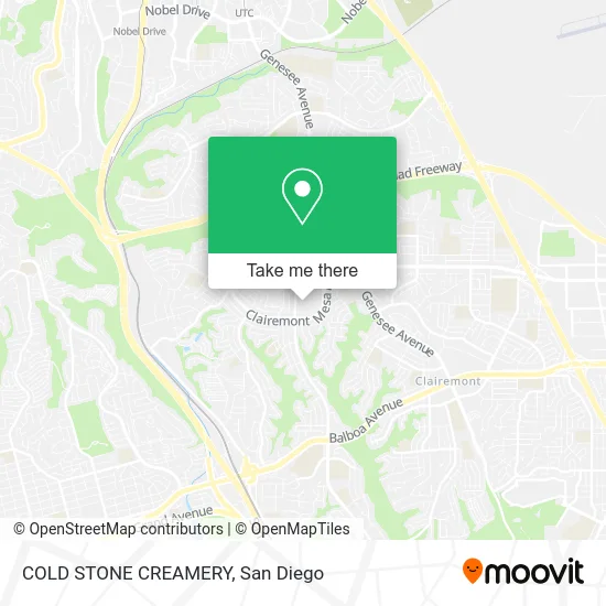 Mapa de COLD STONE CREAMERY