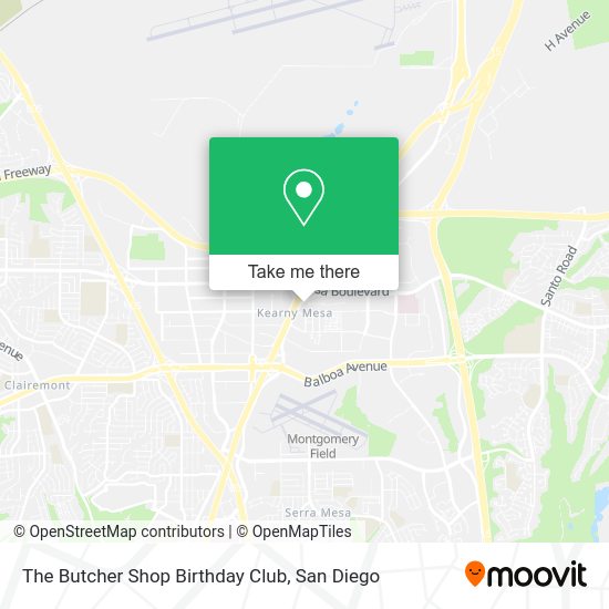 The Butcher Shop Birthday Club map