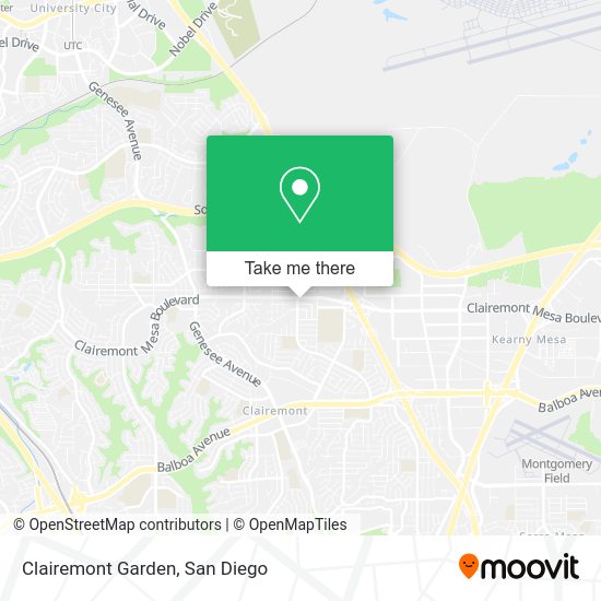 Clairemont Garden map