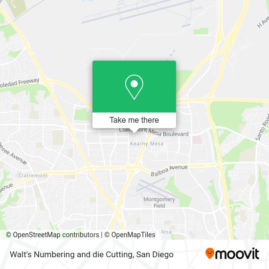 Mapa de Walt's Numbering and die Cutting