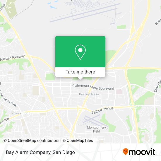 Mapa de Bay Alarm Company