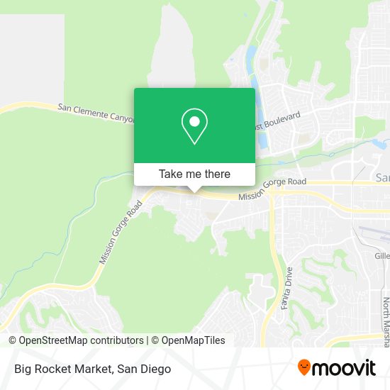 Mapa de Big Rocket Market