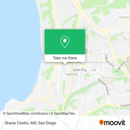 Mapa de Shane Castro, MD