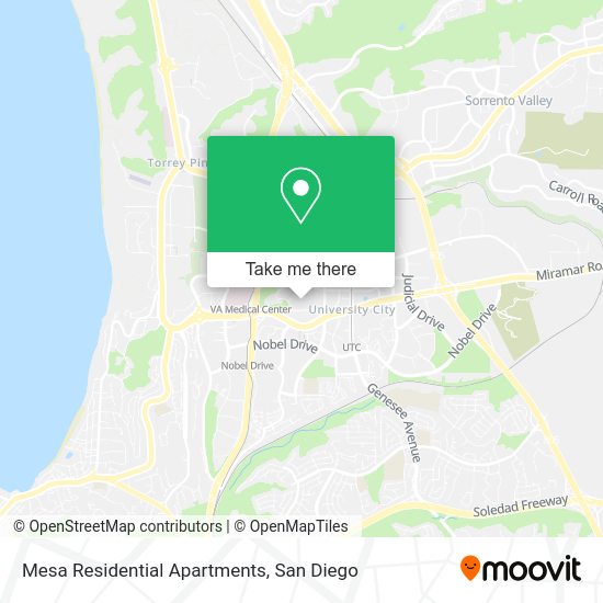 Mapa de Mesa Residential Apartments