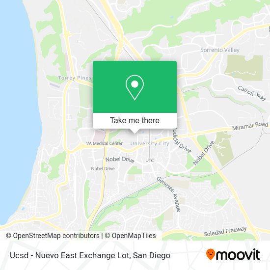 Ucsd - Nuevo East Exchange Lot map