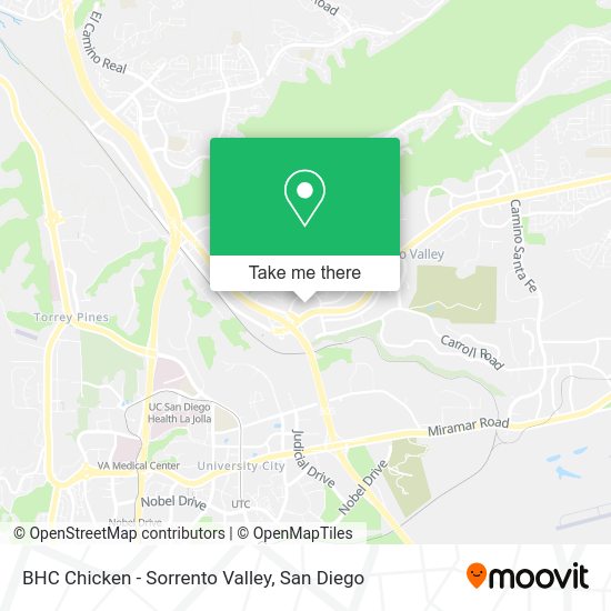 BHC Chicken - Sorrento Valley map