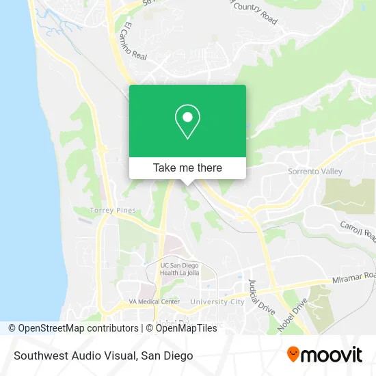 Southwest Audio Visual map