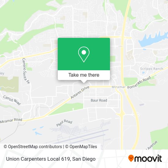 Mapa de Union Carpenters Local 619