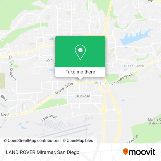 LAND ROVER Miramar map