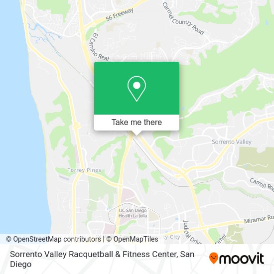 Sorrento Valley Racquetball & Fitness Center map