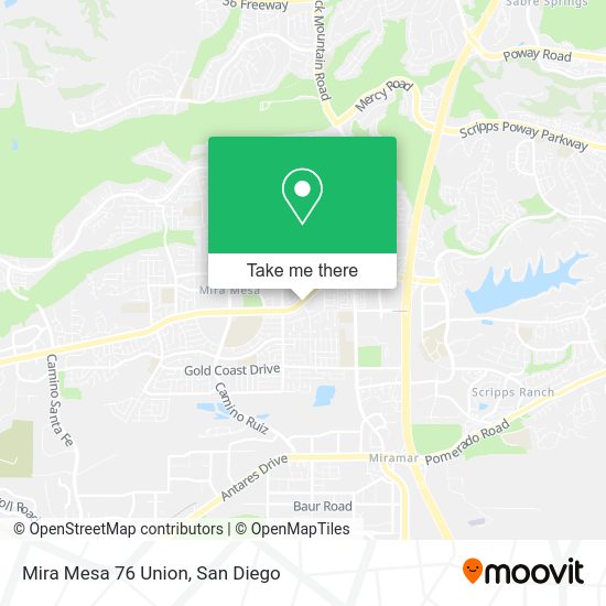 Mira Mesa 76 Union map