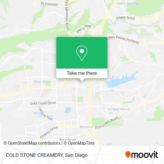 Mapa de COLD STONE CREAMERY