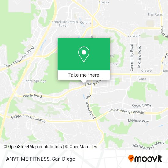 Mapa de ANYTIME FITNESS