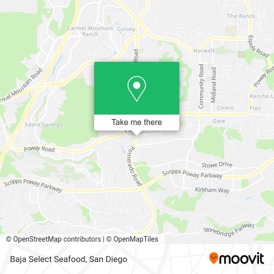 Baja Select Seafood map