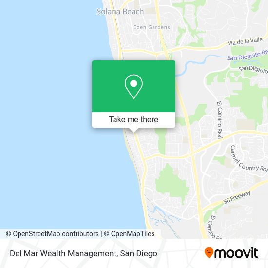 Del Mar Wealth Management map