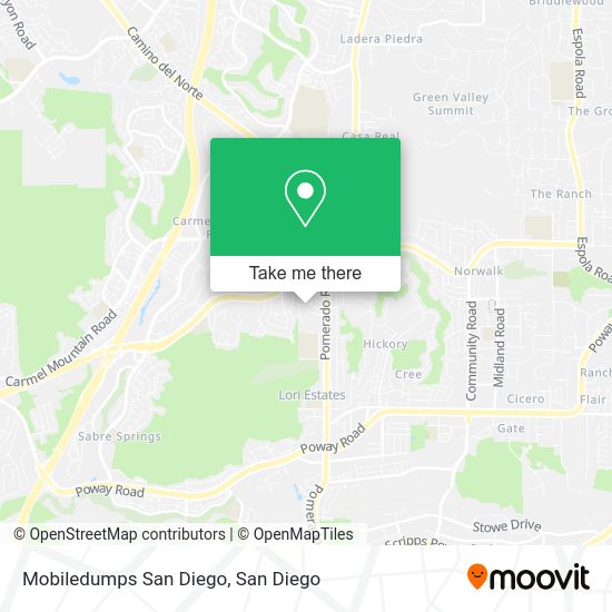 Mobiledumps San Diego map
