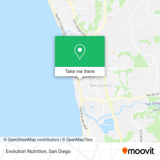 Mapa de Evolution Nutrition
