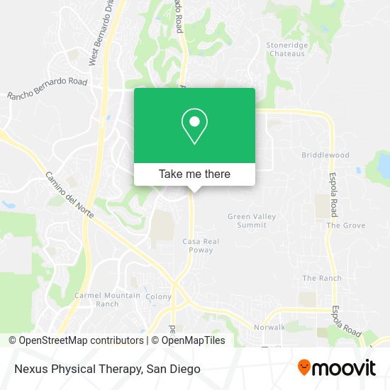 Mapa de Nexus Physical Therapy