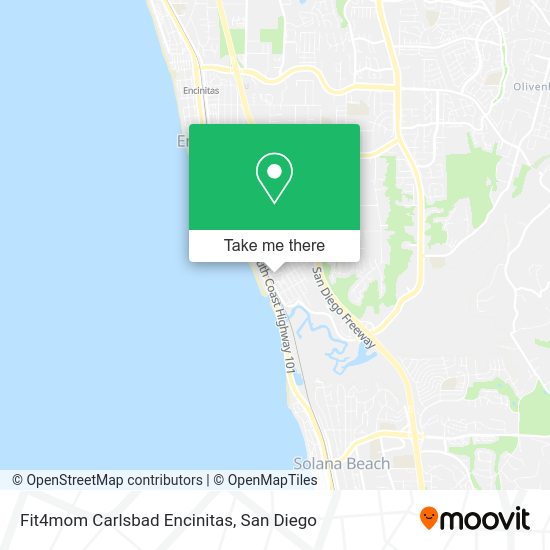 Fit4mom Carlsbad Encinitas map