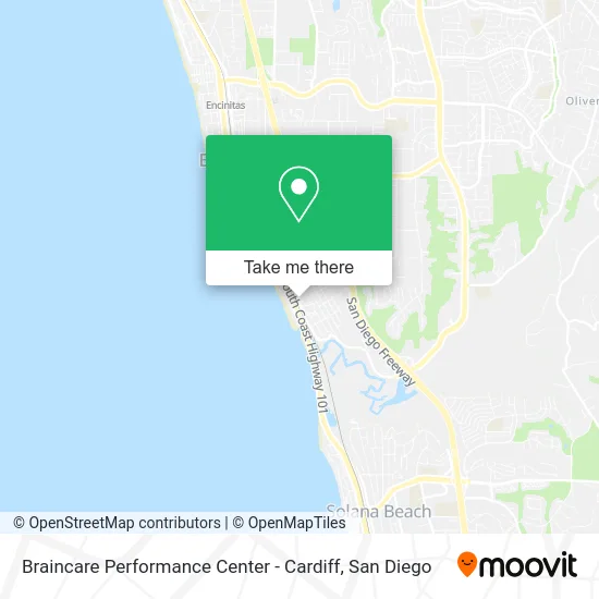 Mapa de Braincare Performance Center - Cardiff