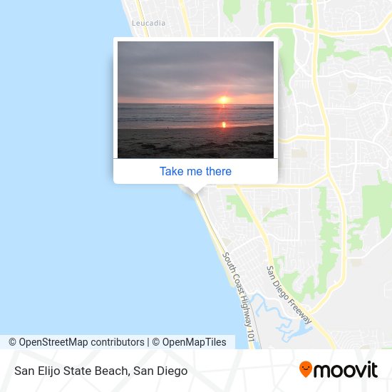 San Elijo State Beach map