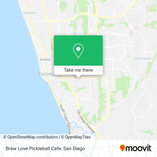 Brew Love Pickleball Cafe map