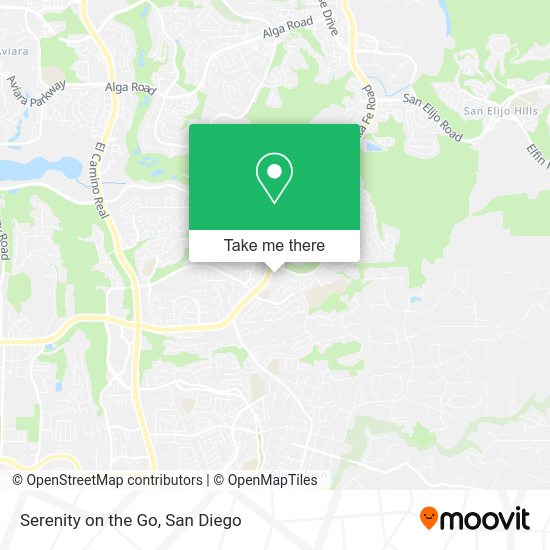 Serenity on the Go map