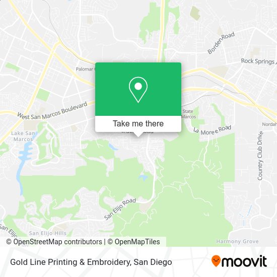 Gold Line Printing & Embroidery map