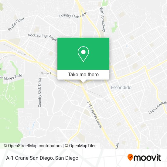 Mapa de A-1 Crane San Diego