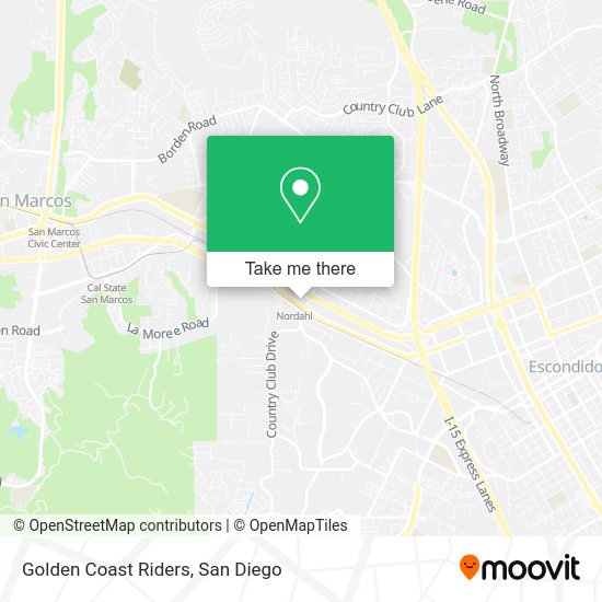 Mapa de Golden Coast Riders