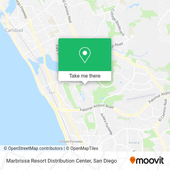 Mapa de Marbrissa Resort Distribution Center