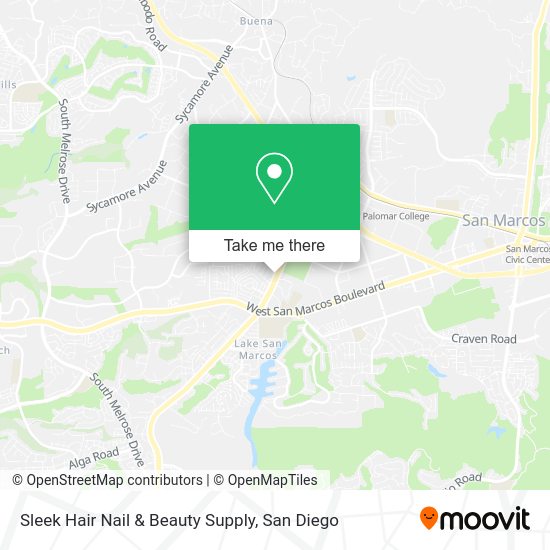 Mapa de Sleek Hair Nail & Beauty Supply