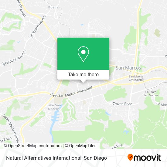 Natural Alternatives International map
