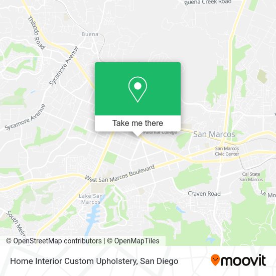 Home Interior Custom Upholstery map