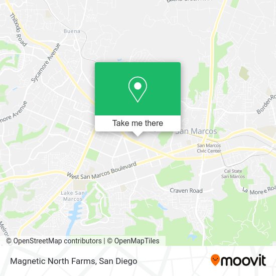 Mapa de Magnetic North Farms